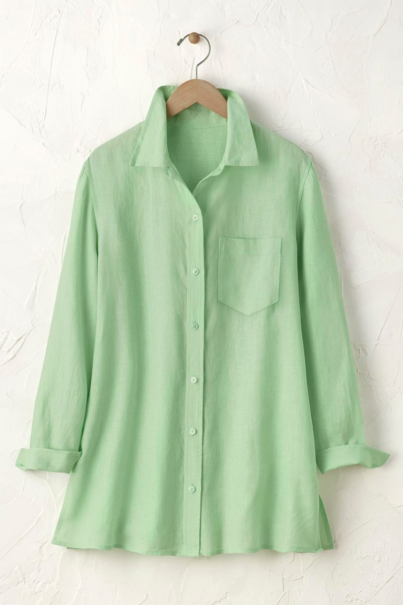 linen big shirt mint 4 00040