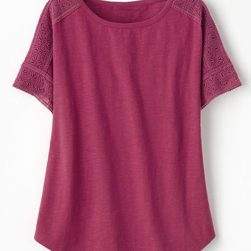 little lace tee sangria 13 99782