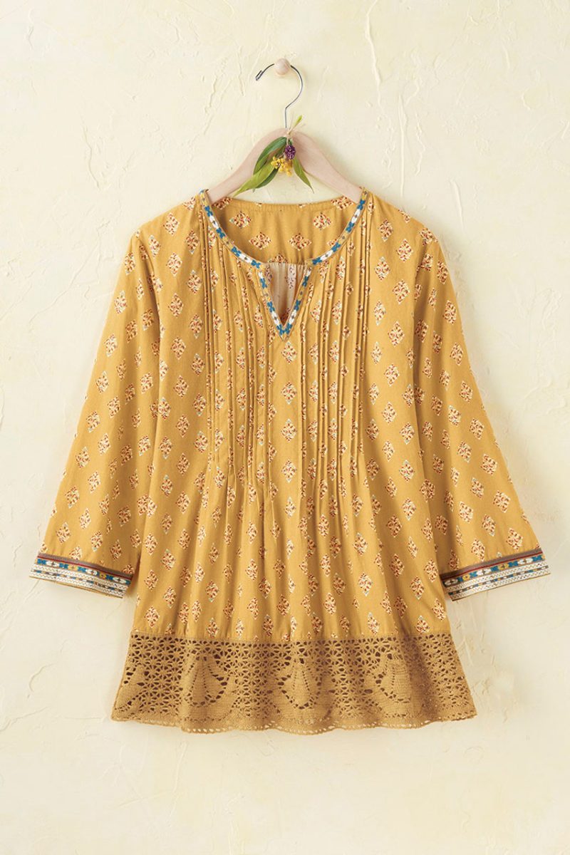 saffron road tunic honey multi 0 32114