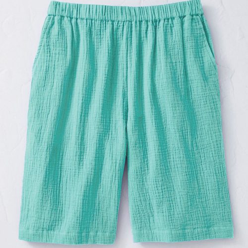 summer breeze 11 gauze shorts aqua lake 2 13188