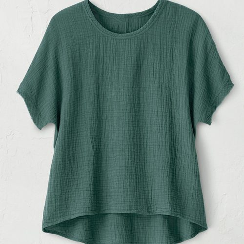 summer breeze gauze dolman top garden green 2 06546