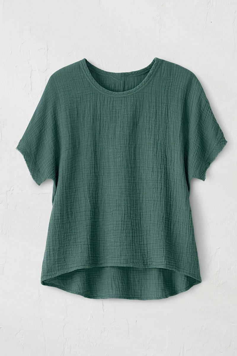 summer breeze gauze dolman top garden green 2 06546