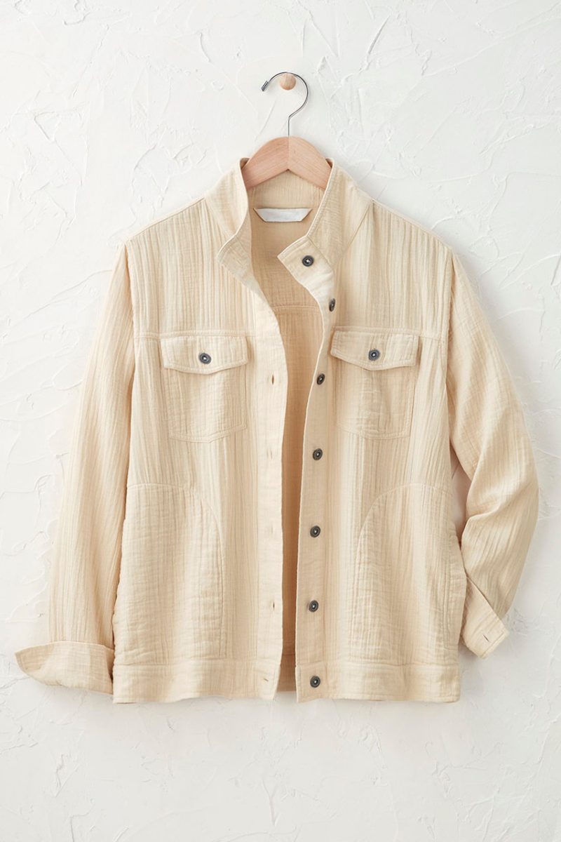 summer breeze gauze jacket natural 0 11369