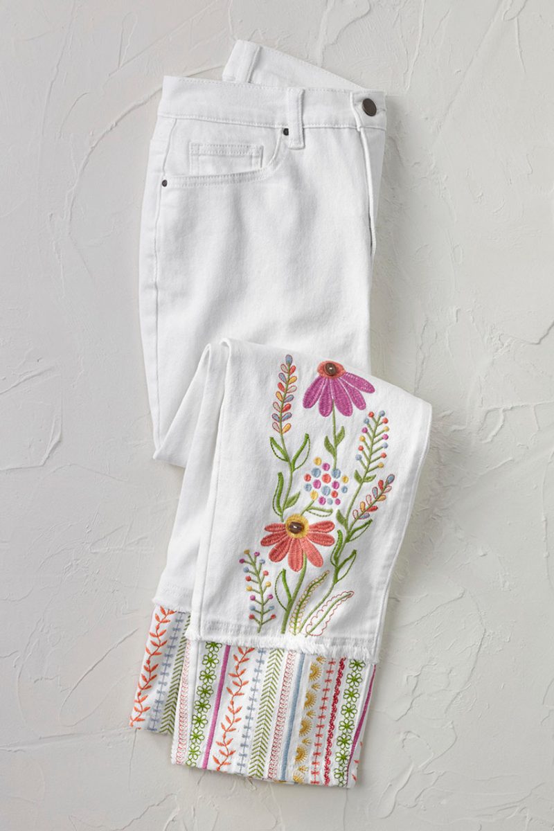 summer stroll ankle jeans white 2 03981